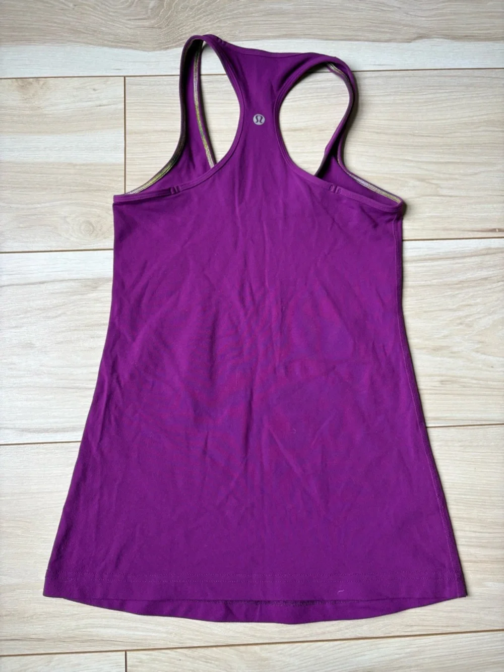 Lululemon Purple Racerback Tank Top Built-In Bra Athletic Yoga Size 6 - Picture 4 of 6